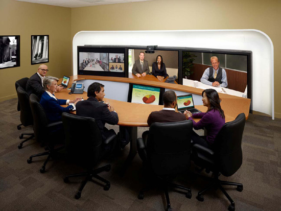 Система Cisco TelePresence предназначена для проведения совещаний с эффектом виртуального присутствия