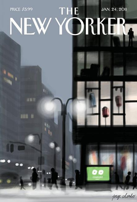Обложка The New Yorker, нарисованная в Brushes