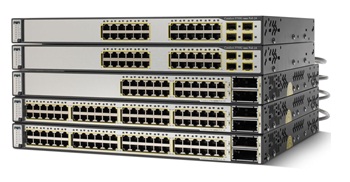 Стекируемые маршрутизирующие коммутаторы Cisco серии Catalyst WS-C3750