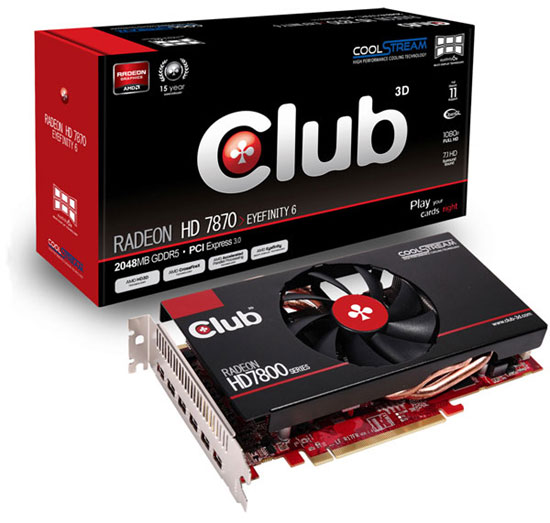   Club 3D Radeon HD 7870 GHz Edition    Mini DP