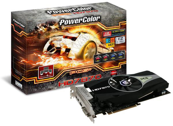  PCS+ Radeon HD 7870 EZ Edition:   PowerColor   Tahiti LE