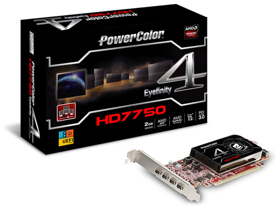PowerColor     Radeon HD 7750 Eyefinity 4 LP Edition