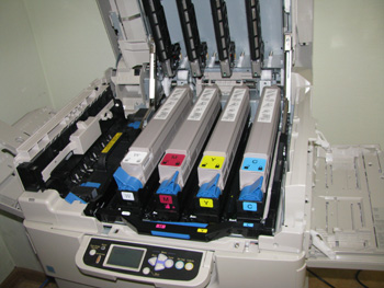 Внутреннее устройство принтера OKI pro920WT