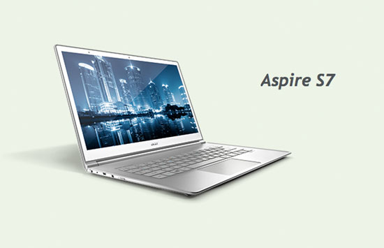 Компания Acer представила ультрабук Acer Aspire S7 п/у Windows 8.