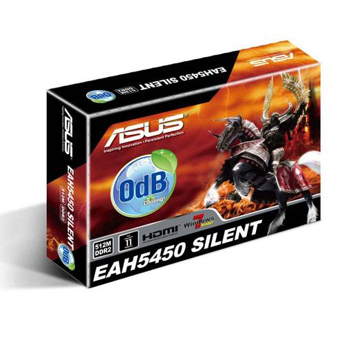   Asus Radeon HD 5450 650 Mhz PCI-E 2.1 512 Mb 800 Mhz 64 bit DVI HDMI HDCP (EAH5450SILENT/DI/512MD2(LP))  2