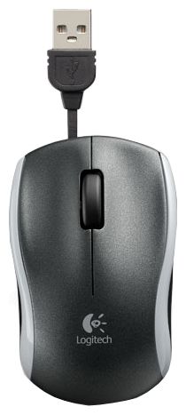   Logitech Mouse M125 Black-Silver USB (910-001838)  1