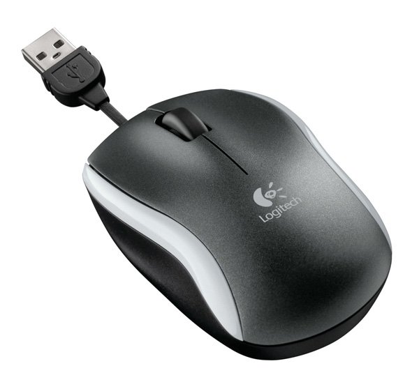   Logitech Mouse M125 Black-Silver USB (910-001838)  2