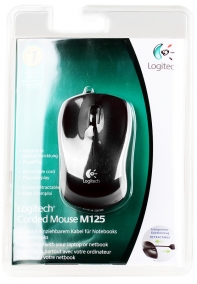   Logitech Mouse M125 Black-Silver USB (910-001838)  4
