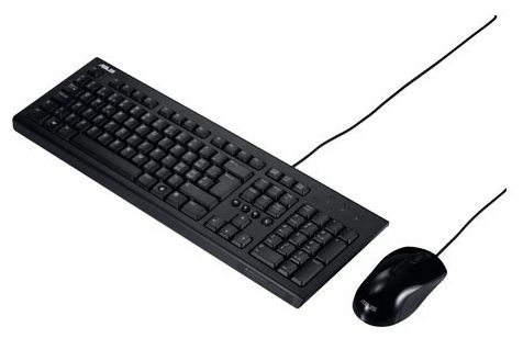 Купить Комплект клавиатура + мышь Asus U2000 Black USB (90-XB1000KM00050-) фото 1