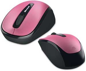  Microsoft Wireless Mobile Mouse 3500 Dragon Fruit Pink USB (GMF-00002)  2