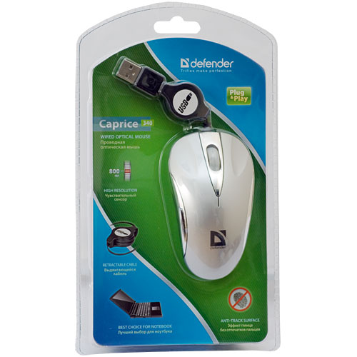   Defender Caprice 340 Silver USB (52816)  2