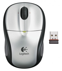   Logitech Wireless Mouse M305 Silver-Black USB (910-000940)  1