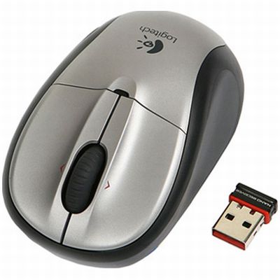   Logitech Wireless Mouse M305 Silver-Black USB (910-000940)  2