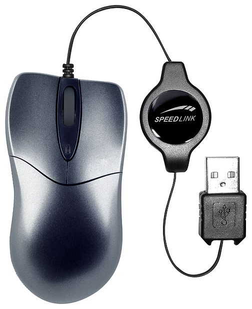   Speed-Link PICA Flexcable micro mouse retractable SL-6164-SGY dark Silver USB (SL-6164-SGY)  2