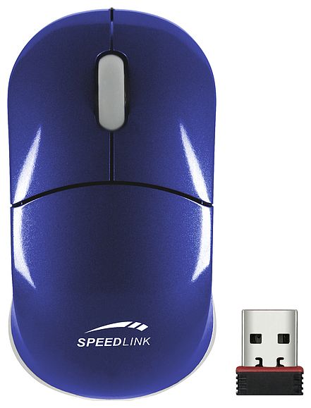  Speed-Link SNAPPY Wireless Mouse Nano SL-6152-DBE-01 dark Blue USB (SL-6152-DBE-01)  1