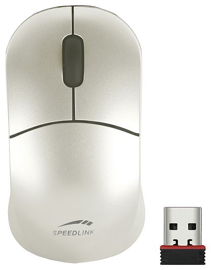   Speed-Link SNAPPY Wireless Mouse Nano SL-6152-PWT-01 pearl White USB (SL-6152-PWT-01)  1