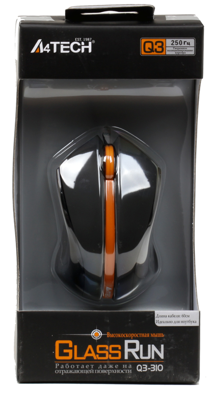   A4 Tech Q3-310-4 Black-Orange USB (Q3-310-4)  4
