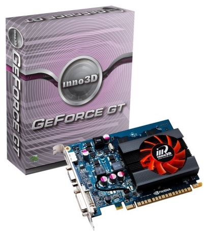   InnoVISION GeForce GT 440 810Mhz PCI-E 2.0 1024Mb 1334Mhz 128 bit DVI HDMI HDCP (N440-2DDV-D3CX)  2