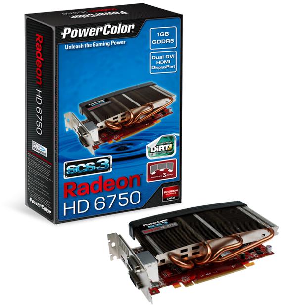   PowerCom Radeon HD 6750 700Mhz PCI-E 2.1 1024Mb 4600Mhz 128 bit 2xDVI HDMI HDCP (AX6750 1GBD5-S3DH)  2