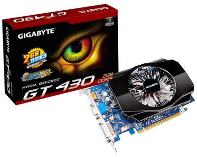   Gigabyte GeForce GT 430 700Mhz PCI-E 2.0 2048Mb 1600Mhz 128 bit DVI HDMI HDCP (GV-N430-2GI)  2