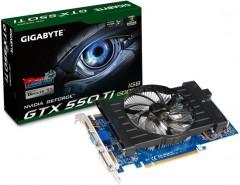   Gigabyte GeForce GTX 550 Ti 900Mhz PCI-E 2.0 1024Mb 4100Mhz 192 bit DVI HDMI HDCP (GV-N550D5-1GI)  2