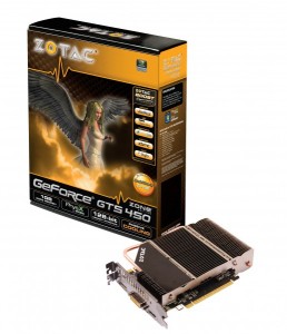   Zotac GeForce GTS 450 600Mhz PCI-E 2.0 1024Mb 1333Mhz 128 bit DVI HDMI HDCP Silent (ZT-40511-20M)  2