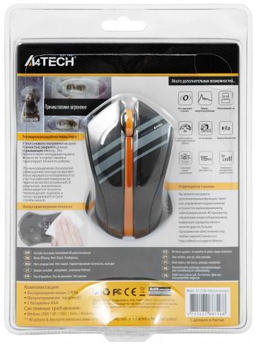   A4 Tech G7-310D-3 Nano Black+Orange USB (G7-310D-3)  2