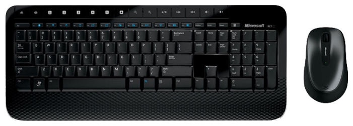 Купить Комплект клавиатура + мышь Microsoft Wireless Desktop 2000 Black USB (M7J-00012) фото 3