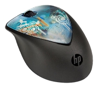   HP H2F43AA X4000 Cowa Bunga Mouse Black-Blue USB (H2F43AA)  1
