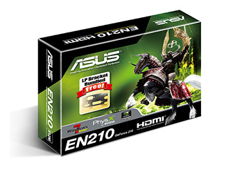   Asus GeForce 210 589 Mhz PCI-E 2.0 512 Mb 800 Mhz 64 bit DVI HDMI HDCP (EN210/DI/512MD2(LP))  2