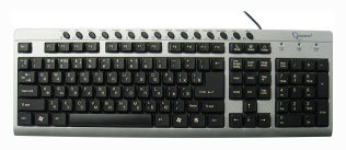  Gembird KB-8300UM-SB-UR Silver-Black USB  #1