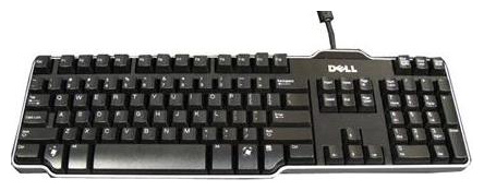  Dell QuietKey Keyboard Black PS/2