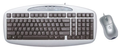 Комплект клавиатура + мышь A4 Tech KBS-6135MP Silver PS/2