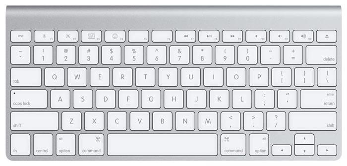  Apple MB167 Wireless Keyboard Silver Bluetooth