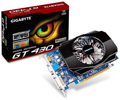  Gigabyte GeForce GT 430 730 Mhz PCI-E 2.0 1024 Mb 1800 Mhz 128 bit DVI HDMI HDCP Cool