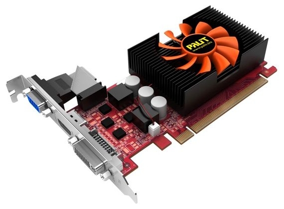  Palit GeForce GT 430 700Mhz PCI-E 2.0 1024Mb 1070Mhz 64 bit DVI HDMI HDCP NEAT430NHD06-1082F  #1