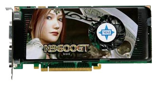  MSI GeForce 9600 GT 700 Mhz PCI-E 2.0 512 Mb 1900 Mhz 256 bit 2xDVI TV HDCP YPrPb