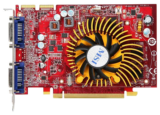  MSI Radeon HD 4670 750 Mhz PCI-E 2.0 1024 Mb 1746 Mhz 128 bit 2xDVI HDCP R4670-2D1G/D3  #1