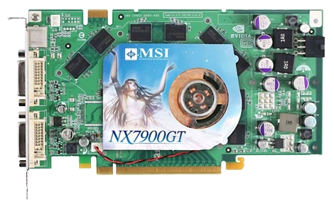  MSI GeForce 7900 GT 450 Mhz PCI-E 256 Mb 1320 Mhz 256 bit 2xDVI TV YPrPb