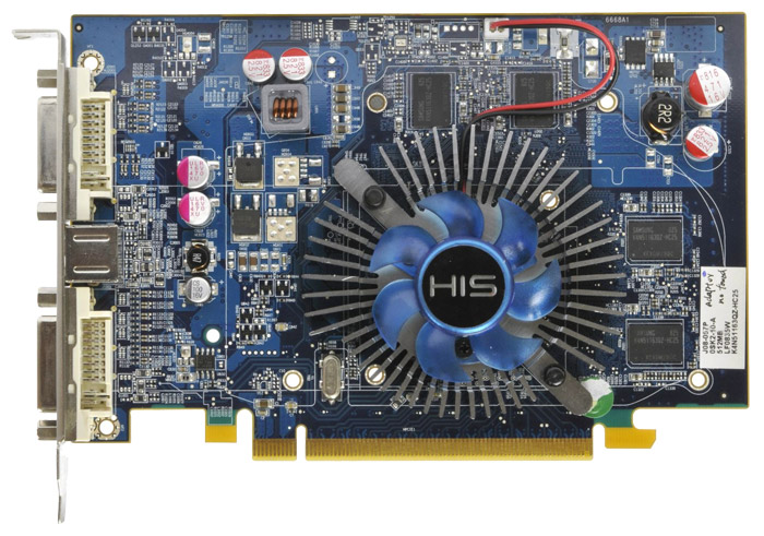  HIS Radeon HD 4650 600 Mhz PCI-E 2.0 512 Mb 800 Mhz 128 bit 2xDVI TV HDCP YPrPb