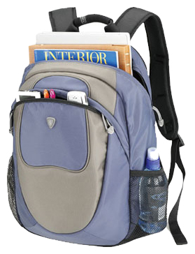  Sumdex Impulse Tech-Town Sport Backpack 15.4" Blue