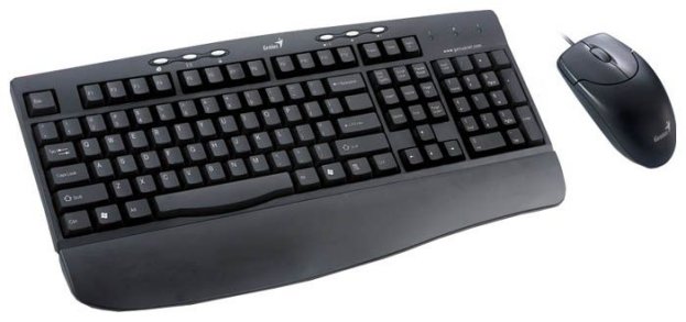 Комплект клавиатура + мышь Genius KB-C200 PS/2 Black