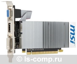   MSI GeForce 210 589Mhz PCI-E 2.0 512Mb 1000Mhz 64 bit DVI HDMI HDCP TurboCache (N210-TC1GD3H/LP)  1