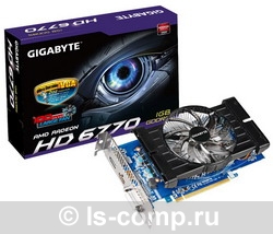   Gigabyte Radeon HD 6770 775Mhz PCI-E 2.1 1024Mb 4000Mhz 128 bit DVI HDMI HDCP (GV-R677D5-1GD)  2
