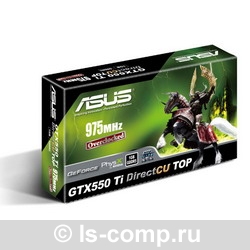   Asus GeForce GTX 550 Ti 975Mhz PCI-E 2.0 1024Mb 4104Mhz 192 bit DVI HDMI HDCP (ENGTX550 Ti DC TOP/DI/1GD5)  3