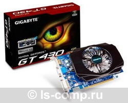   Gigabyte GeForce GT 430 700Mhz PCI-E 2.0 1024Mb 1600Mhz 128 bit DVI HDMI HDCP (GV-N430-1GI)  1