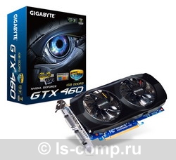 Купить Видеокарта Gigabyte GeForce GTX 460 715 Mhz PCI-E 2.0 1024 Mb 3600 Mhz 256 bit 2xDVI Mini-HDMI HDCP (GV-N460OC-1GI) фото 1