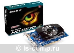   Gigabyte Radeon HD 6570 670Mhz PCI-E 2.1 1024Mb 1600Mhz 128 bit DVI HDMI HDCP (GV-R657OC-1GI)  1