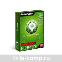   PowerColor Radeon HD 5450 650Mhz PCI-E 2.1 1024Mb 800Mhz 64 bit DVI HDMI HDCP (AX5450 1GBK3-SHV2)  2