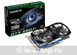   Gigabyte GeForce GTX 550 Ti 970Mhz PCI-E 2.0 1024Mb 4200Mhz 192 bit DVI HDMI HDCP (GV-N550WF2-1GI)  2